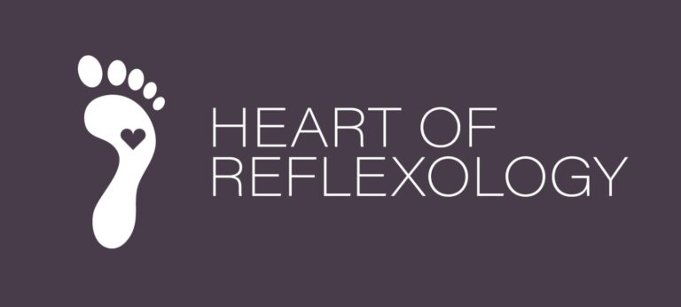 Heart of reflexology WhiteONPurple 768x346